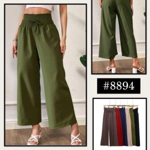 Pantalón Pretina Ancha Tipo Wide Leg para Mujer BUZA.F #8894 – Colores Surtidos | Unitalla Paquete de 12pz