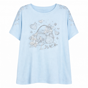 Blusón con Estoperol Plateado para Mujer – Paquete de 12 Piezas | Unitalla | Colores Surtidos