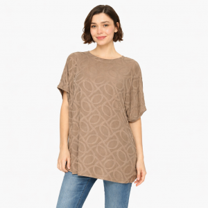 Blusón Holgado Jacquard Sedoso para Mujer – Unitalla | Colores Surtidos | Paquete de 12 Piezas